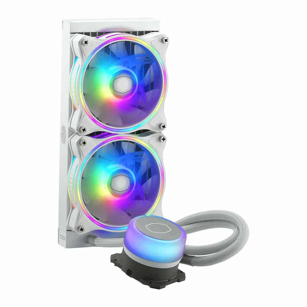 (image for) CoolerMaster MasterLiquid ML240 Illusion White All In One Liquid CPU Cooler